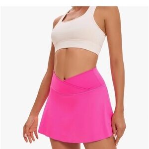 Light Blue Athletic Skirt with Pockets